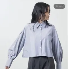 体型カバー ミースロエ MIESROHE ビッグシャツ ストライプ 雑誌掲載 