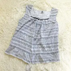 J.PRESS ジェイプレス 総柄 ノースリーブブラウス リボン Lサイズ 夏のサムネイル