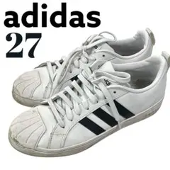 アディダス　スニーカー 27cm ホワイト　クラウドフォーム　メンズ