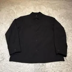 未使用級✨】UNIQLO 感動シャツジャケット M ブラック