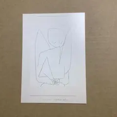 パウル・クレー「忘れっぽい天使」 黒額付き アートポスター Paul Klee (パウル・クレー) 忘れっぽい天使