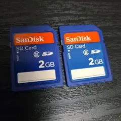 SanDisk SDカード 2GB 　2枚セット