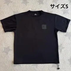 CAMP7 エンボス　ロゴ　Tシャツ　S オーバーサイズ　ブラック　黒