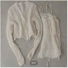 【ERiKOKATORi】wool linen gawze camisole