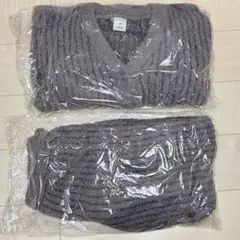 ジェラートピケ 2025 福袋　レディース　もこもこ　上下 セット　グレー　新品