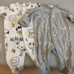 スヌーピー ロンパース 2点セット　2-4M