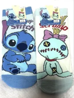 新品 スティッチ＆スクランプ ショート丈レディースソックス22-24 2발 세트