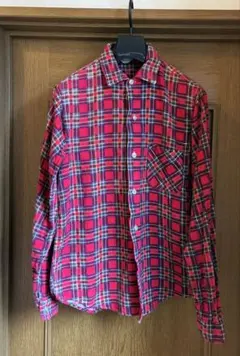 60年代 USA製 ヴィンテージ フランネルシャツ 赤 黒 好配色
