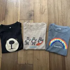 mont-bell クマデザイン Tシャツ120 3枚セット