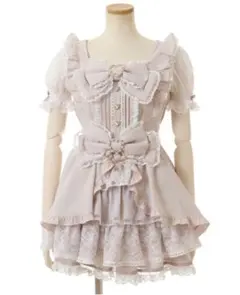 LIZLISA フロントカシュクールBIGリボンセットアップ クリーニング済み