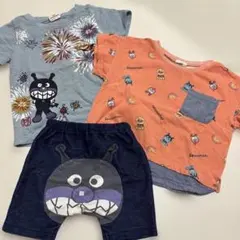 アンパンマンTシャツ・ショートパンツ3点セット　まとめ売り