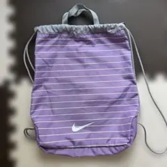 Nike ストライプ ナップザック パープル
