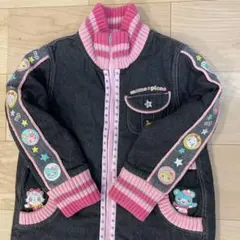 mezzo piano 120cm デニム風中綿入りジャンバー