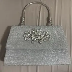 フラワービジューデザイン2Wayハンドミニバッグ