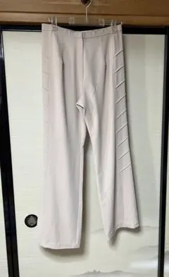 日本製ESCART フレアパンツ サイドストライプ デザイン