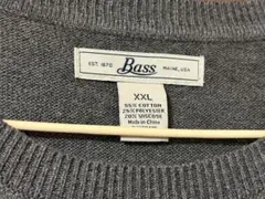Bass 花柄ニット XXL グレー ビッグサイズ 古着