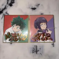 僕のヒーローアカデミア　ビジュアル色紙コレクション4 緑谷出久　耳郎響香①