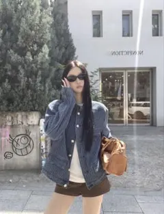 SHEIN デニムジャケット 韓国のサムネイル