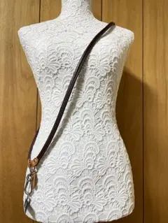 【ぽちゃっこ様専用】IL BISONTE / ストラップ （こげ茶）