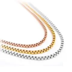 【幅、長さ選べる!!ベネチアンチェーン】ネックレスチェーン サージカルステンレス