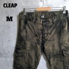 CLEAP★カモフラージュ 迷彩 ストレッチ スキニー カーゴパンツ Mのサムネイル
