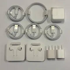 【まとめ売り】Apple純正 付属品セット（イヤホン・ケーブル・アダプタ）