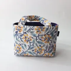 【ブロックプリント】キルティングミニバッグ,ヌビバッグ