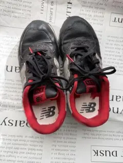 ニューバランス574【ブラック・レッド】23cm