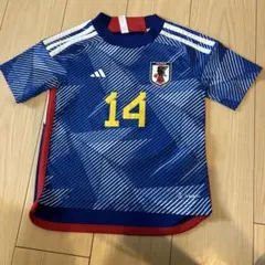 【美品】adidas サッカー日本代表 伊東純也 14番 ユニフォーム 120のサムネイル