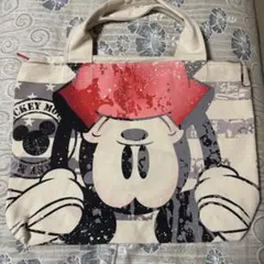 ミッキーマウス キャンバスバッグ　ディズニーストア　トートバッグ