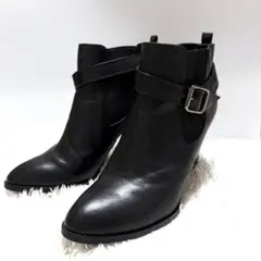 ✨訳あり✨ DIANA ダイアナ ショートブーツ ヒール ブラック 黒 24.5