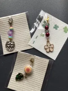 カラフルミニチャーム　3個セット