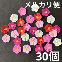 【C】折り紙　壁面飾り　梅　ウメ　初春 冬 ひな祭り 紅白　ピンク　2月 3月