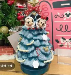 ディズニーストア　ミッキーミニー　クリスマスツリーフィギュア　新品タグ付
