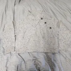 LOWRYS FARM ボタン付きハイネックニット