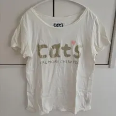 cat's ロゴ入り ホワイト Tシャツのサムネイル