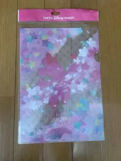 ディズニーランド　ミニー　桜　クリアファイル