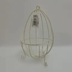 와이어 에그 화병 화이트