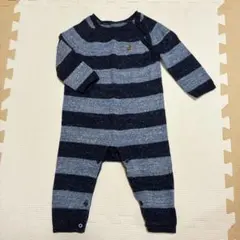 美品☆おしゃれ☆babyGAP くまボーダー柄 ロンパース 6-12ヶ月