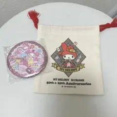 サンリオ キラキラBIG缶バッジ トレーディングミニポーチマイメロディ