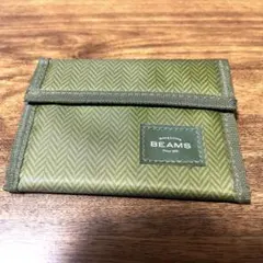 BEAMS【ビームス】付録・財布ウォレットcolorカーキ