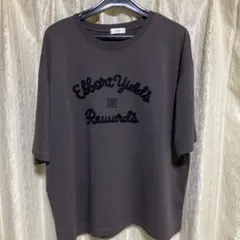 myuwa ロゴ刺繍 Tシャツ ブラウン 大きいサイズ　5Lのサムネイル
