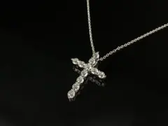 [LizMark] S925 Crystal cross necklaces