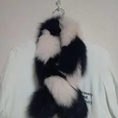 【美品】ノーザンワールド　リアルファー　マフラー