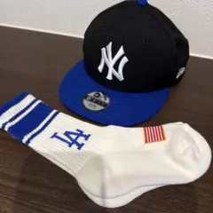 ニューヨーク・ヤンキースキャップとソックスセット52-54cm/16-19cm