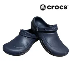 【美品】Crocs クロックス　ビストロ　クロッグサンダル 26㎝　ネイビー　紺のサムネイル