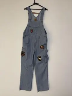 WORKMAN ワークマン サロペット オーバーオール (Ｍサイズ　ヒッコリー)のサムネイル