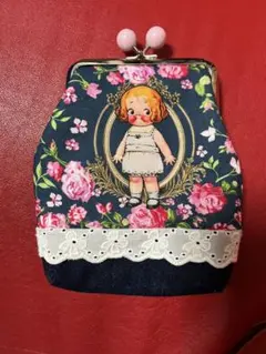 トマトガール がま口ポーチ ハンドメイド