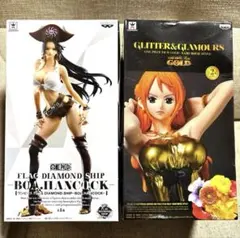 ワンピース　フィギュア　ハンコック　ナミ　2個セット