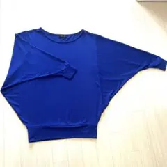 【オマケ付き】　薄手　ドルマリンニット　ブルー　フリーサイズ